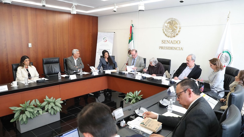 Reunión de la Comisión de Justicia del Senado de México