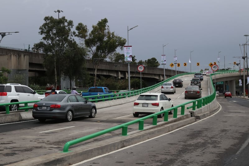 Inauguración del puente vehicular para la incorporación del Viaducto Río de la Piedad a Calzada Ignacio Zaragoza.