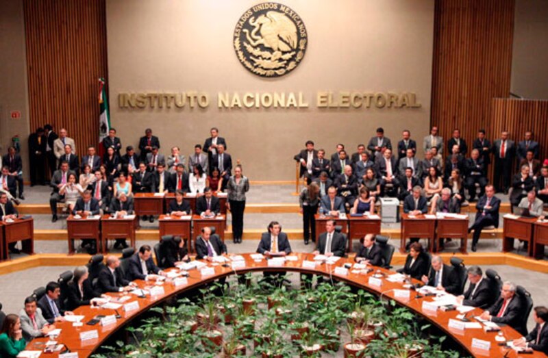 Reunión del Consejo General del Instituto Nacional Electoral (INE)