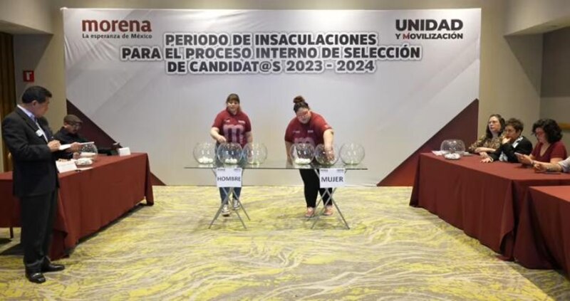 Morena realizó insaculaciones para selección de candidatos 2023-2024