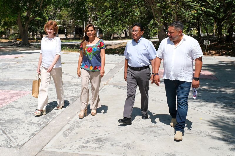 Reunión de trabajo en el parque