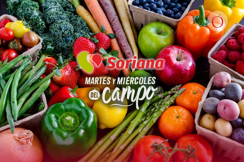 Martes y Miércoles del campo en Soriana HOY 19 y 20 de mayo 2026: frutas, verduras y proteínas a precios realmente bajos