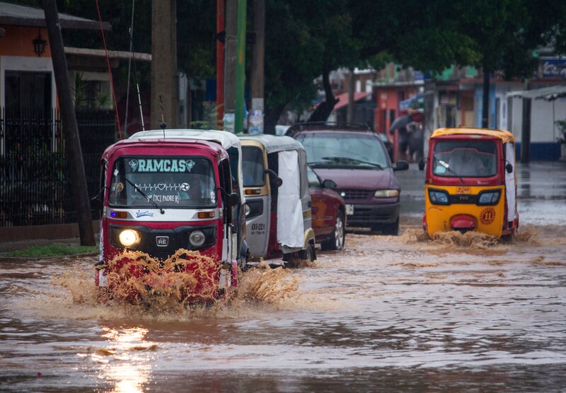 Inundaciones en la ciudad de Guatemala