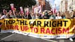 Protestas en contra de los migrantes y otra contra el racismo inundaron Londres    