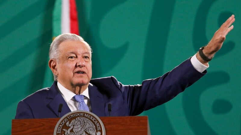 El presidente Andrés Manuel López Obrador durante una conferencia de prensa.