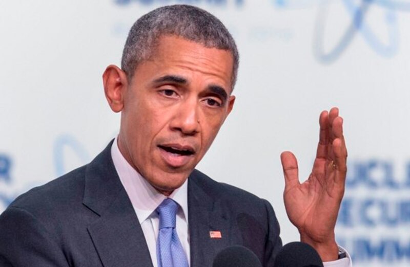 El presidente Obama pronuncia un discurso.