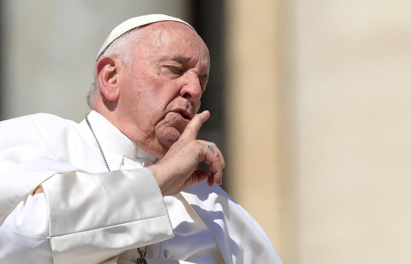 El Papa Francisco pide silencio durante un discurso