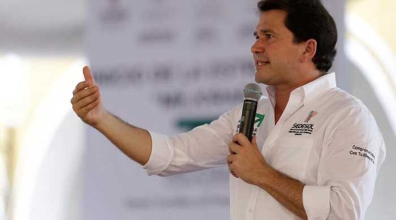 El presidente mexicano Enrique Peña Nieto da un discurso.
