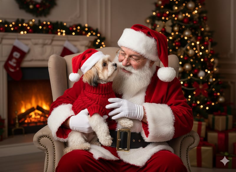 Así puedes crear increíbles fotos navideñas de tu mascota con inteligencia artificial