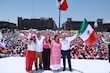 La "marea rosa" inundó el Zócalo por unas elecciones transparentes y un país en paz