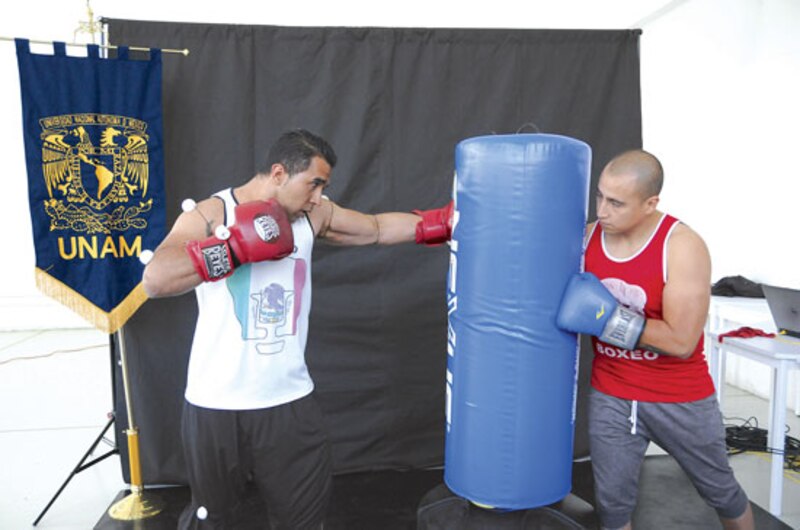 Dos boxeadores entrenando