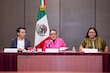 Rosa Icela Rrodríguez comparece ante el Consejo Nacional de Población
