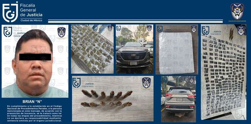 Title: Detienen a Brian “N” con droga en la CDMX