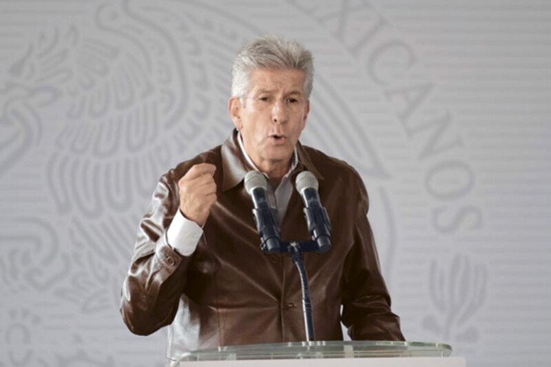 El presidente Andrés Manuel López Obrador durante una conferencia de prensa.
