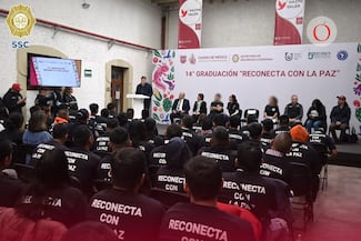 72 jóvenes graduados del programa Reconecta con la Paz reciben estrategia integral preventiva del delito, nuevas oportunidades y esperanzas para reintegrarse a la sociedad