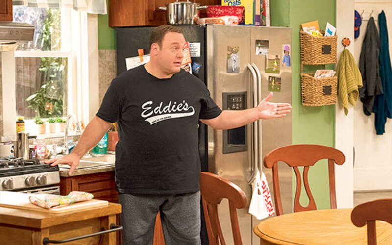 Kevin James en la cocina