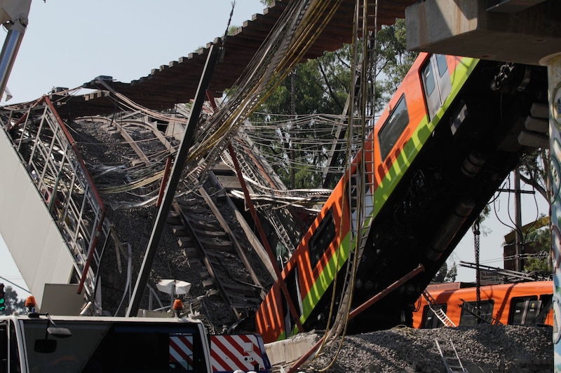 Accidente de tren en la Ciudad de México