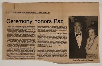 El INBAL traslada archivo de Octavio Paz al  Cencropam para continuar con su inventario, catalogación y digitalización