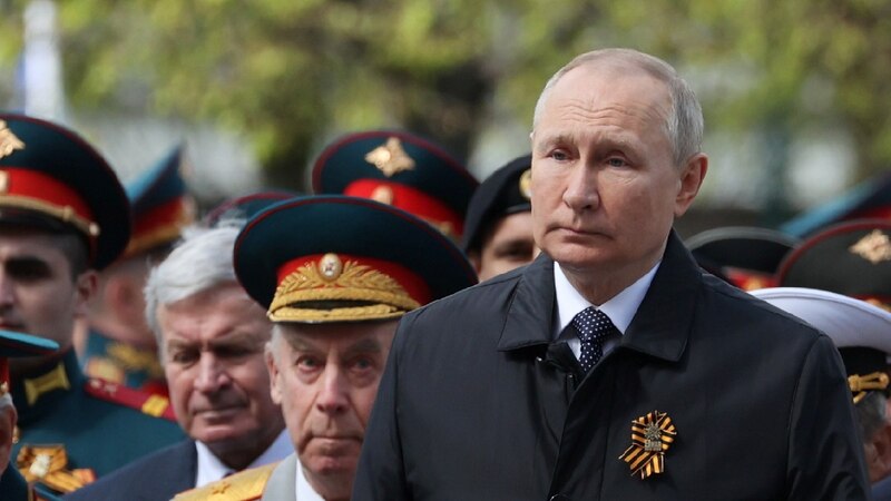 Putin en el desfile de la Victoria en Moscú