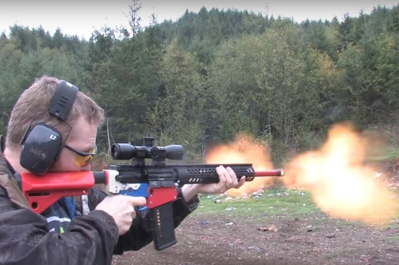 Disparando un arma de fuego