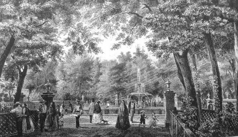 Parque Central de Nueva York en 1840