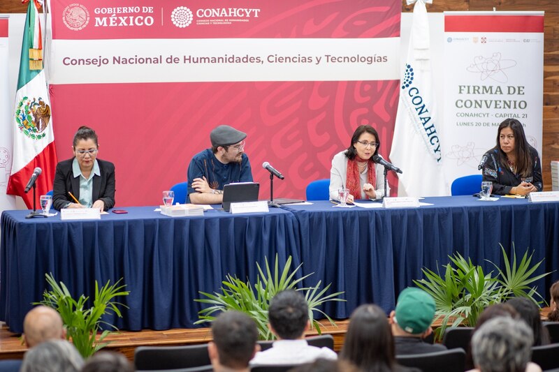 Title: CONACYT firma convenio con Capital 21