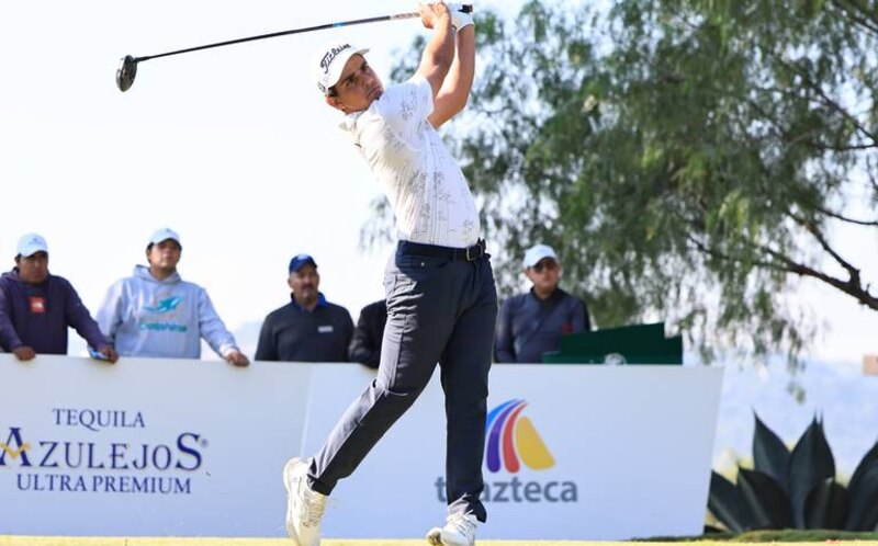Golfista mexicano Abraham Ancer durante un torneo