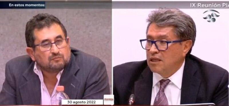 Mario Delgado y Porfirio Muñoz Ledo se reúnen para hablar sobre la Reforma Electoral.