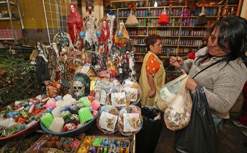 Mercado de artesanías en México