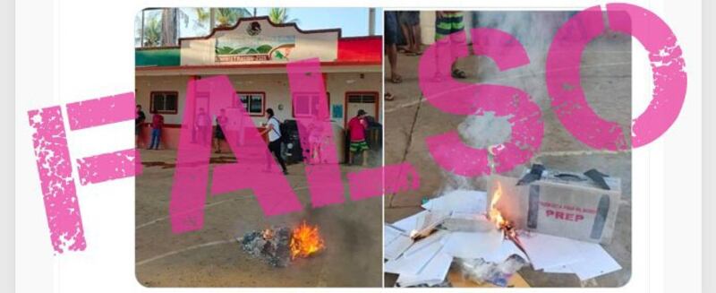 Queman boletas electorales en México