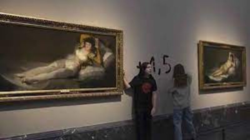 Activists protest Prado Museum's Goya exhibit