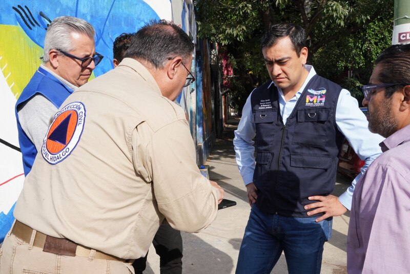 Reunión de trabajo para la prevención de riesgos en la alcaldía Miguel Hidalgo