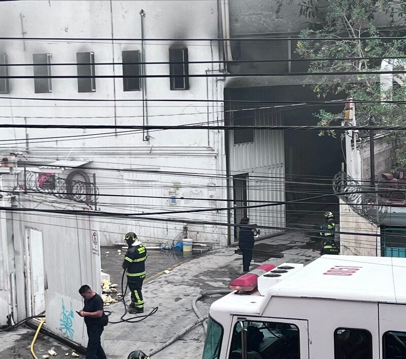 Incendio en un edificio