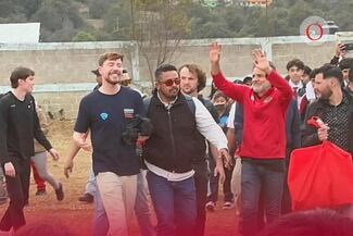 No es IA; Mr Beast es captado junto a Eugenio Derbez en Edomex