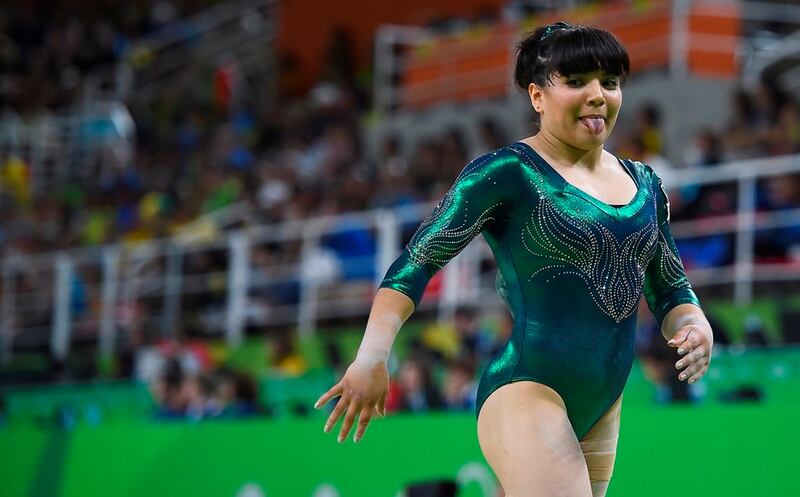 Alexa Moreno, gimnasta mexicana, en los Juegos Olímpicos de Río 2016.