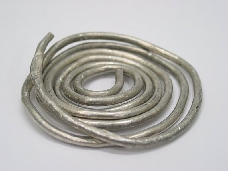 Bobina de cable de plata