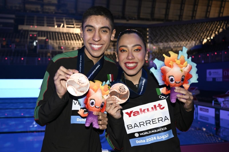 Clavadistas mexicanos ganan medalla de bronce en Mundial de Natación