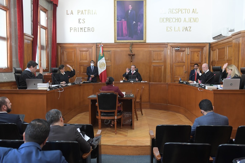 Sesión de la Suprema Corte de Justicia de la Nación