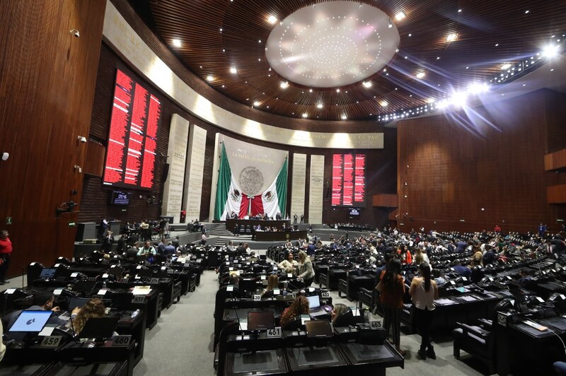 Sesión en el Congreso de la Unión