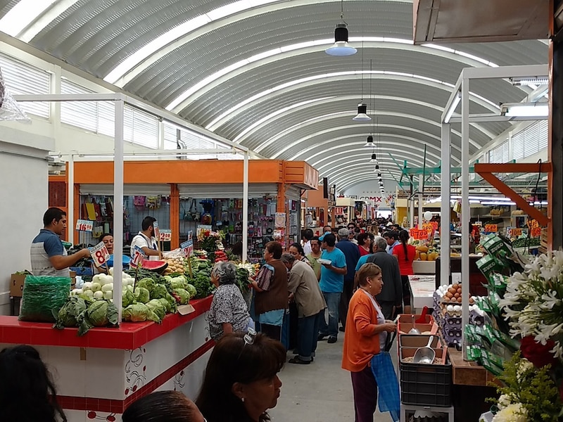 Mercado tradicional mexicano