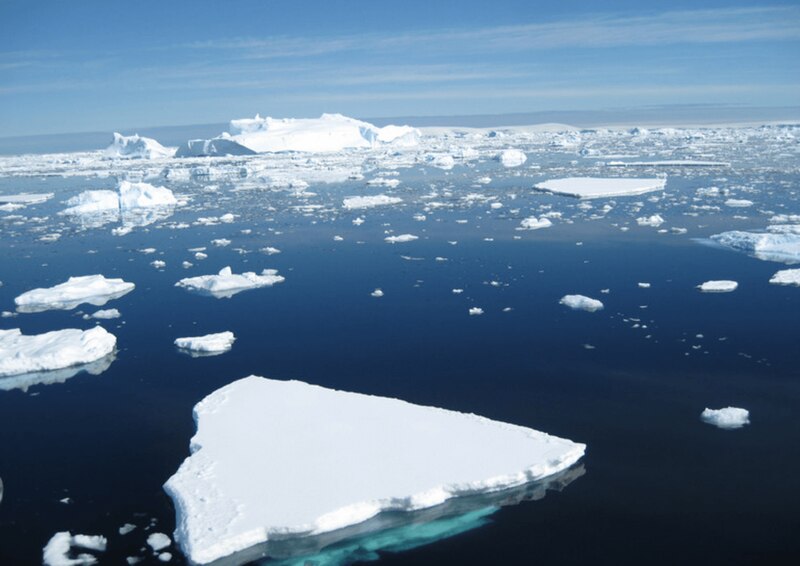 Icebergs en la Antártida