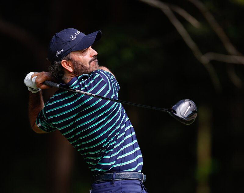 El golfista Sergio García en acción durante un torneo
