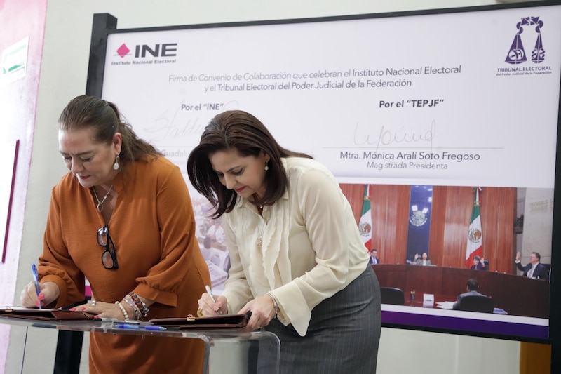 Title: Firma de convenio entre el INE y el TEPJF