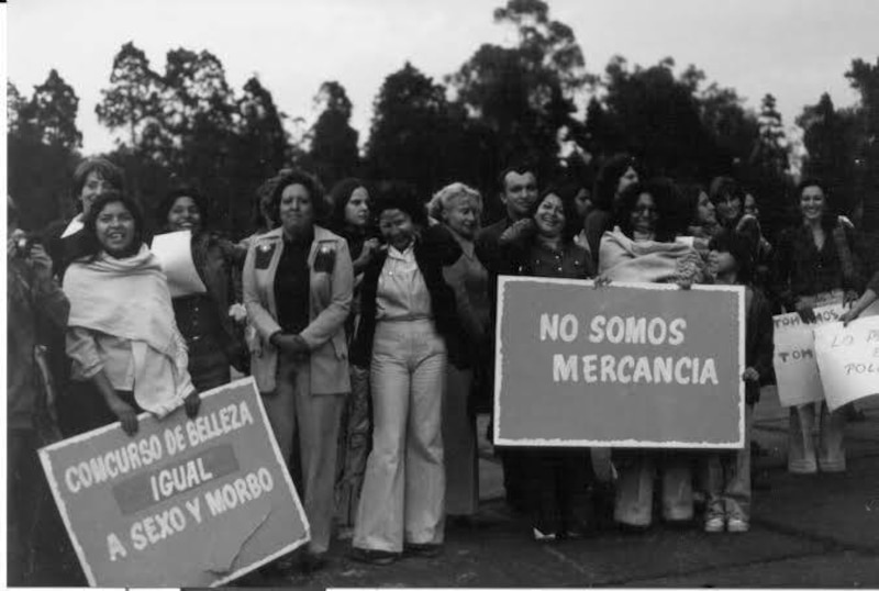 Protesta feminista en los años 70