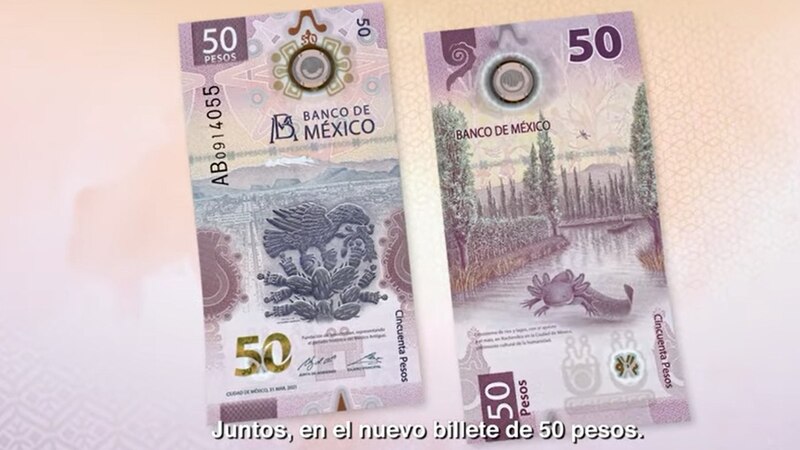 Nuevo billete de 50 pesos mexicanos