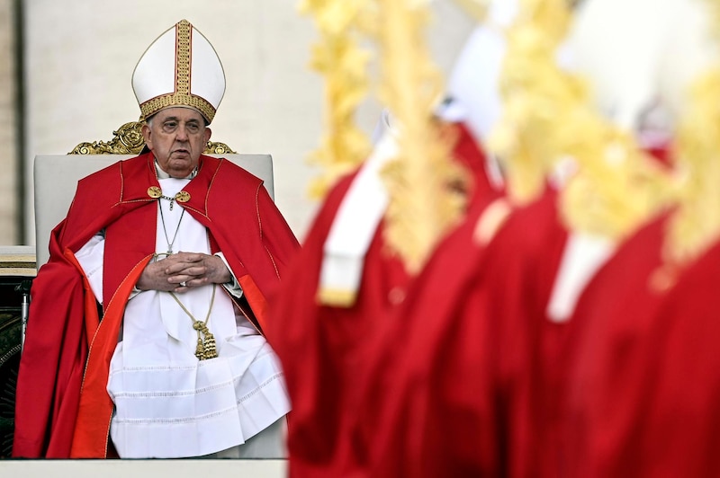 El Papa Francisco preside la misa del Domingo de Ramos en la Plaza de San Pedro