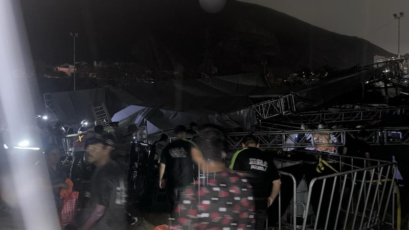 Fuertes vientos en concierto