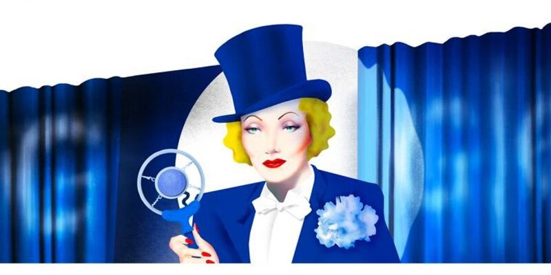 La mujer de azul