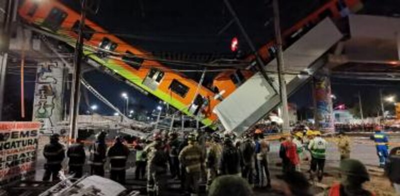 Accidente de tren en la Ciudad de México deja varios heridos