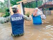 Marina brinda apoyo tras crecida de ríos por tormenta Barry